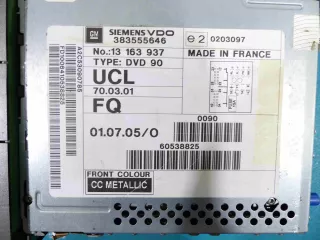 13163937 Магнитола (аудио система) Opel Vectra C  Арт AL9429093126, вид 3