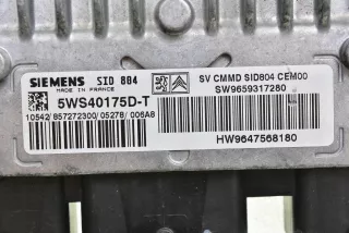5WS40175D-T,9659317280 Блок управления двигателем Peugeot 1007 Арт AL9033261569, вид 3