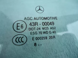 MERCEDES,W204 Стекло двери задней левой Mercedes C W204 Арт AL7554510839, вид 2