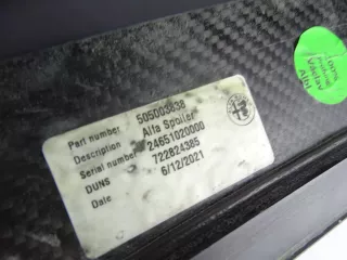 505003838,,,Auto_Car_Parts Спойлер Alfa Romeo Giulia Арт AL16647207857, вид 8