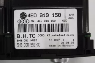 4E0919158 Блок управления печки/климат-контроля Audi A8 D2 (S8) Арт AL10143831798, вид 4