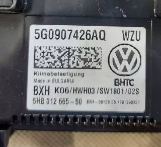 5G0907426AQ Блок управления печки/климат-контроля Volkswagen Golf 4 Арт AL11372123908, вид 4