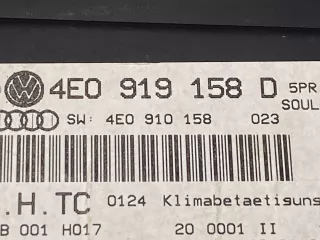 4E0919158D Блок управления печки/климат-контроля Audi A8 D5 (S8) Арт AL16060266829, вид 4
