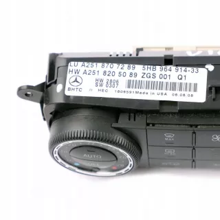 A2518707289-1 Блок управления печки/климат-контроля Mercedes GL X164 Арт AL16372192619, вид 2