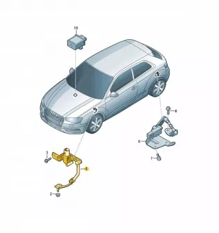 5Q0412522C Регулятор дорожного просвета передний Audi Q2 Арт AL11858046573_2, вид 2