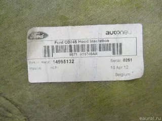 1750331 Ford Шумоизоляция капота Ford Mondeo 4 restailing Арт E81027543, вид 4