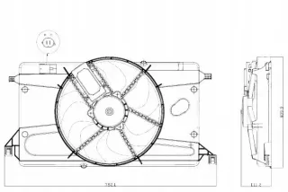 820-0002,TYC Вентилятор радиатора Mazda 3 BK Арт AL12427332027, вид 1