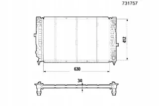 731757 Радиатор основной Audi A6 Allroad C5 Арт AL12451338144, вид 2