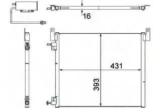 BRH8FC,351,304-481,RS1 Радиатор кондиционера  Opel Vectra C  Арт AL12520529418, вид 2