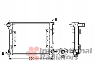 VAN17002346,RS2 Радиатор основной Fiat 500 2 Арт AL12559423254, вид 2