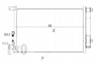 DEP002-016-0005,RS2 Радиатор кондиционера  Alfa Romeo GT Арт AL12559803108, вид 2