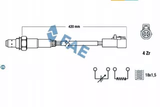 FAE77305,RS2 Лямбда-зонд Ford Explorer 2 Арт AL12563884670, вид 2