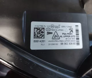 9836230580,9836230680 Фара передняя (комплект) Peugeot 5008 Арт AL12568072684, вид 5