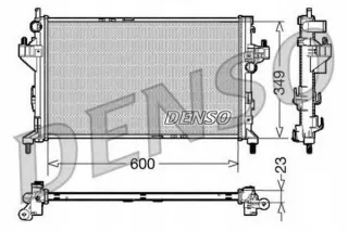 DENDRM20045,RS5 Радиатор основной Opel Corsa C Арт AL12597136635_2, вид 2