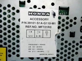 MF721R0,39101-S1A-G110-M1 Магнитола (аудио система) Honda Logo Арт AL15694083847, вид 4