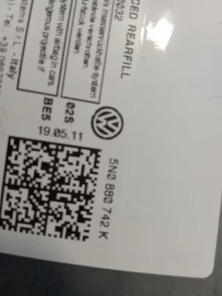 5N0880742K,5N0880741K Подушка безопасности боковая (шторка) Volkswagen Tiguan 1 Арт AL16899450393, вид 2