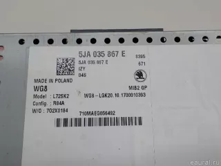 5JA035867EIZY VAG Магнитола Skoda Rapid Арт E84537194, вид 9
