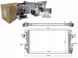 NIS96455,RS1 Интеркулер Opel Astra J Арт AL12515579471_2, вид 1