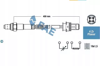 FAE77251,RS6 Лямбда-зонд Mercedes SL r230 Арт AL12615781015, вид 2