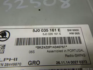 5J0035161E VAG Магнитола Skoda Rapid Арт E100249894, вид 5