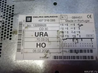 13289928 GM Магнитола Opel Astra H Арт E100251722, вид 8