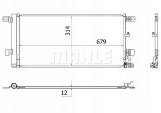 AC961000S Радиатор кондиционера  Audi A4 B9 Арт AL12684149602_3, вид 3