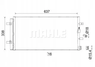 AC961000S Радиатор кондиционера  Audi A4 B9 Арт AL12684149602_3, вид 5