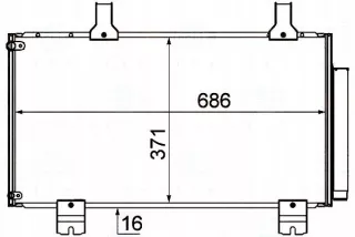 BRH8FC,351,310-261(EXT) Радиатор кондиционера  Honda Accord 8 Арт AL12696835229, вид 2