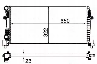 BRH8MK,376,901-404(HQ) Радиатор основной Volkswagen Golf 5 Арт AL12732408621, вид 2
