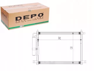 DEP011-016-0002(HQ) Радиатор кондиционера  Chevrolet Kalos Арт AL12732476240, вид 1