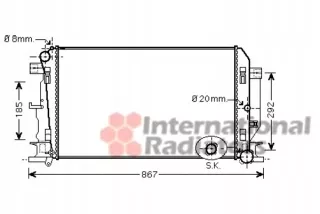 VAN58002271(HQ) Радиатор основной Volkswagen Crafter 2 Арт AL12732502147, вид 2