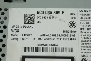 6C0035869F Магнитола (аудио система) Volkswagen Polo 6 Арт AL15530360896, вид 2