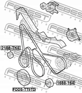 FDDS-TT9TD Шкив коленвала Ford Transit 3 Арт AL12827284664, вид 3