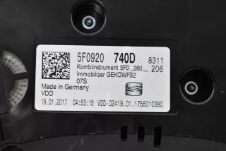 5F0920740D Щиток приборов (приборная панель) Seat Leon 3 Арт AL12931179305, вид 3
