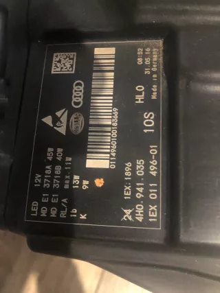 4H0941035 Фара передняя (комплект) Audi A8 D4 (S8) Арт AL12952638134, вид 8