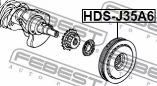 HDS-J35A6 Шкив коленвала Honda Element Арт AL13052374529, вид 7