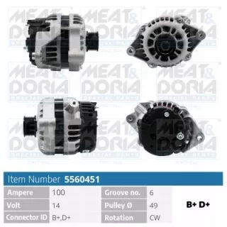 5560451 Генератор Opel Frontera B Арт AL13054909015_3, вид 2