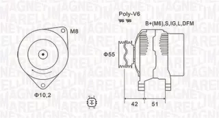 063732126010 Генератор Jeep Commander Арт AL13092748429, вид 2