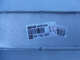 09192587 Интеркулер Opel Zafira A Арт AL13147480271, вид 3