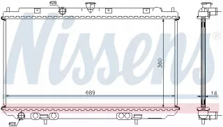 67350A Радиатор основной Nissan Almera N16 Арт AL13204780946, вид 6