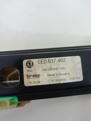 5E0837462 VAG Стеклоподъемник электр. передний правый Skoda Octavia A8 Арт E48383762, вид 3