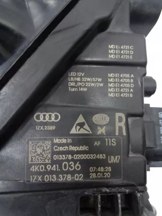 4K0941036 Фара передняя (комплект) Audi A6 Allroad C8 Арт AL13329412453_2, вид 6