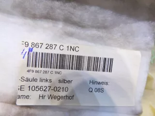 4F9867287C,105627-0210 Обшивка стойки (накладка) Audi A6 Allroad C6 Арт AL15306120009, вид 4
