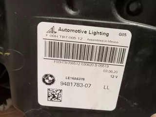 9481783 Фара передняя (комплект) BMW X5 G05  Арт AL13381036578_2, вид 6