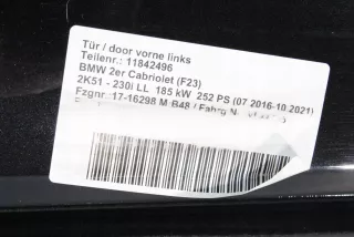 7298044,475,BLACKSAPPHIRE Дверь передняя правая BMW 2 F22/F23 Арт AL13422590304, вид 4