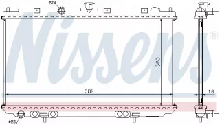 67350A Радиатор основной Nissan Almera N16 Арт AL13487268786, вид 7