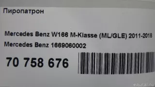 1669060002 Mercedes Benz Пиропатрон Mercedes ML/GLE W166 Арт E70758676, вид 7