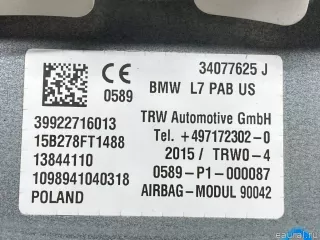 Подушка безопасности пассажирская (в торпедо) BMW 3 F30/F31/GT F34 2013г. 72129227160 BMW - Фото 8