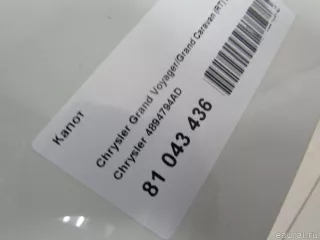 4894794AD Chrysler Капот Chrysler Voyager 5 Арт E81043436, вид 8