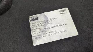 3W8867428J4BH Обшивка багажника Bentley Continental 3 Арт 20109184, вид 3